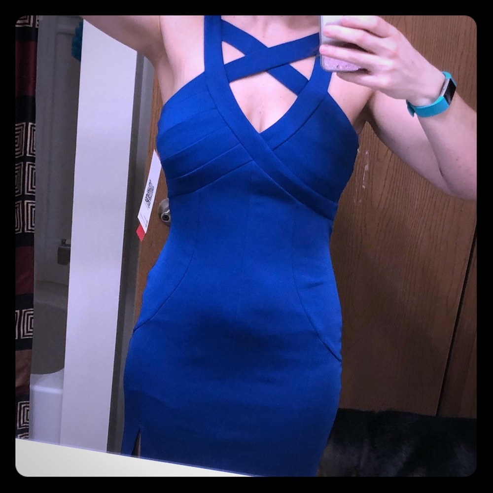 NWT Blue formal prom/ marine corps ball dress